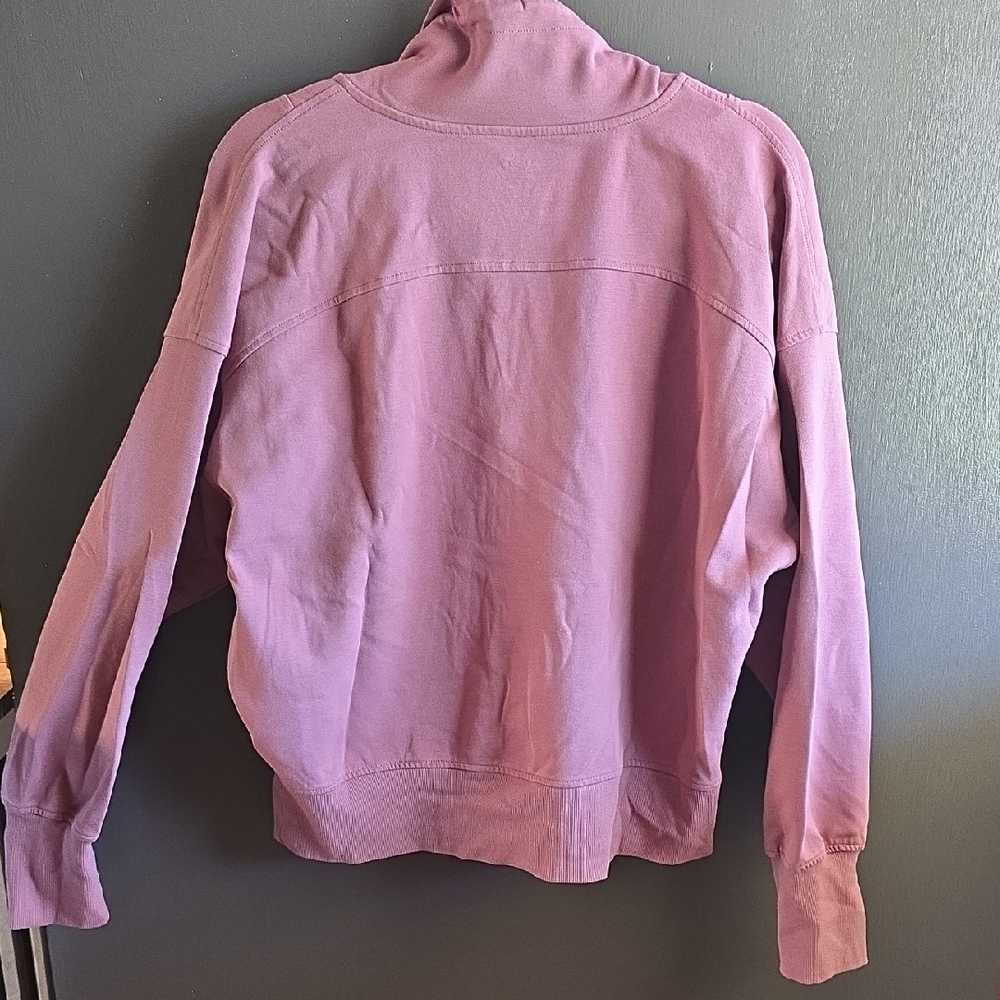 Old Navy Women's Pink Half-Zip Hoodie - Picture 3 of 3